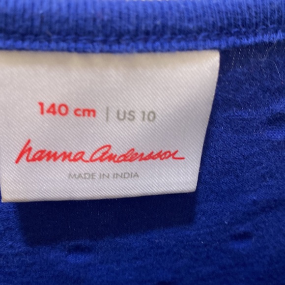 Hannah Anderson blue and white polka dots dress - Picture 2 of 3